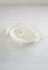 Cute Vintage Set of 2 Glass Stacking Fish Snack Plates