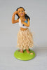 Vintage Hula Girl Bobble Dashboard Dancer Doll With Grass Skirt