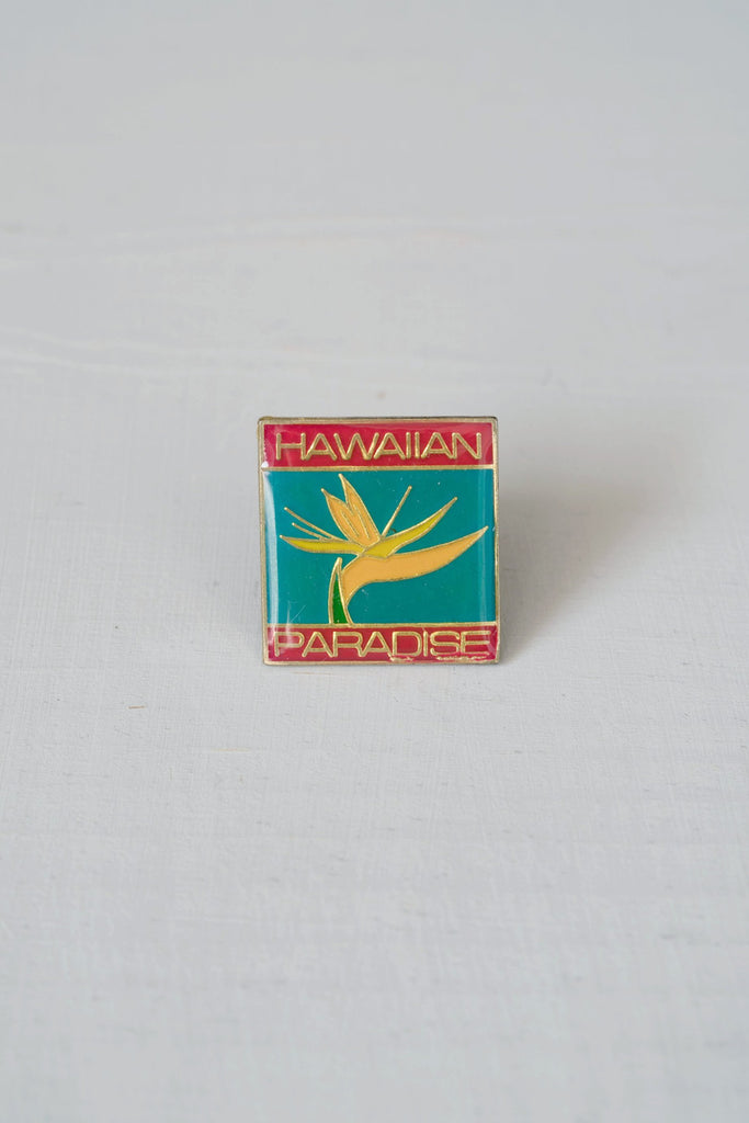 Vintage Colorful Hawaiian Bird of Paradise Pin