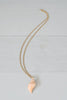 Chic Long Vintage Avon Plastic Shell Pendant Necklace
