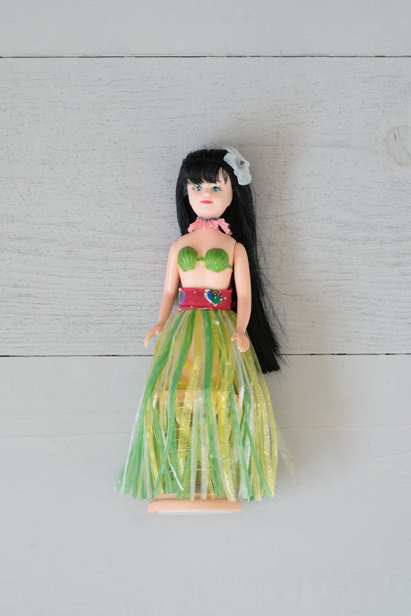 Vintage Hula Dancer Bobble Dashboard Doll in Original Box