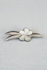 Vintage Silver Abalone / Mother of Pearl Hawaiian Plumeria Pin