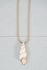 Vintage Gold Mermaid Seashell Pendant Necklace