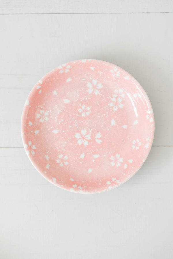 Cute Little Pink-and-White Flower Dish