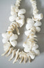 Vintage Chunky and Wild Large White Shell Necklace
