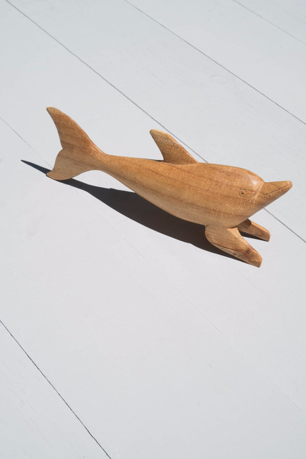 Vintage Decorative Wooden Dolphin