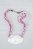 Funky Purple Large Shell Multi-Strand Ribbon Necklace - Made in Maui