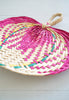 Colorful Handwoven Heart-Shaped Palm Fan