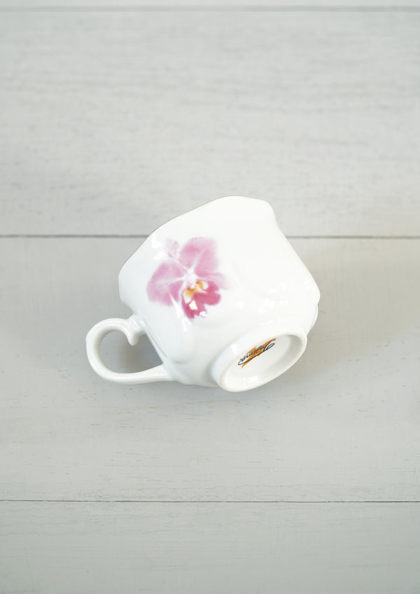 Vintage Tajima "Hawaii" Pink Orchid Flower Teacup