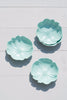 Set of 4 Vintage Hofmann Industries Aqua Plastic Hibiscus Stacking Bowls