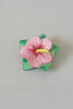 Vintage Artone Bone China Hibiscus Flower Pin