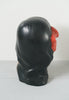 Vintage Polynesian Hawaiian Woman Bust With Bright Red Lipstick and Hibiscus Flower