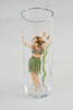 Vintage Tall Hula Girl Glass