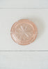 Vintage Small Carved Pink Glass Ashtray - Trinket Dish