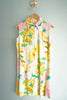 Vintage 1960s - 1970s Colorful Retro Floral Mod Shift Dress