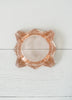 Vintage French Pink Glass Art Deco-Style Ashtray Catchall