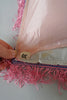 Vintage 1940s - 1950s Souvenir of Hawaii Pink and Blue Tie Dye Silky Pillow