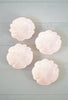 Set of 4 Vintage Hofmann Industries Midcentury Pink Plastic Hibiscus Bowls