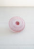 Etched Pink Glass Ring Holder