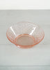 Vintage 1930s Quilted Diamond Pink Glass Bowl by Imperial Glass Co. USA