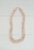 Vintage Pink Coin and Abalone Fleck Terrazzo Necklace