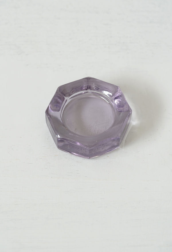 Small Vintage Purple Glass Ashtray Dish