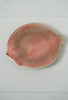 Cute Vintage Shallow Pink-Red Fish Plate