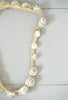 Vintage Shell and Rope Adjustable Choker Necklace With Mother of Pearl Buttons