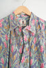 Vintage Tori Richard Honolulu Birds of Paradise Men's XXL Hawaiian Button-Neck Shirt