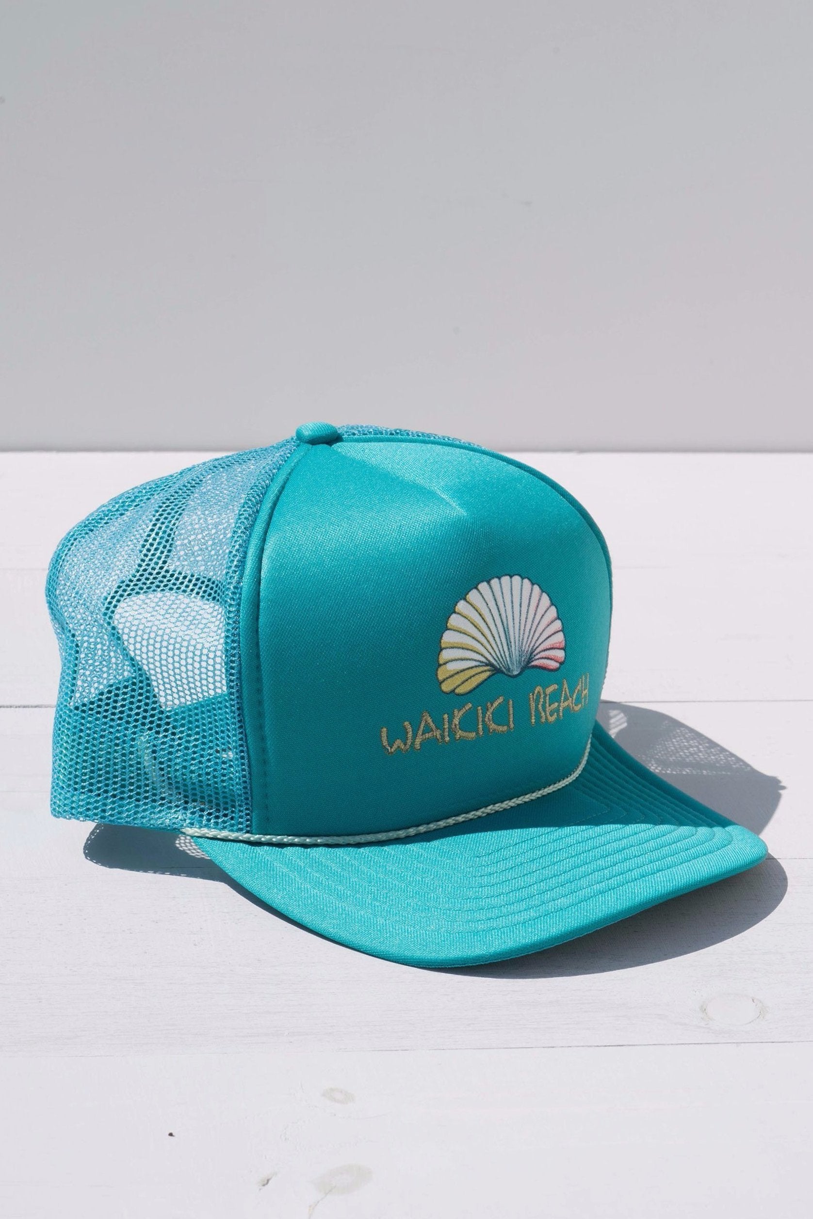 1990s Blue Waikiki Shell Snapback Trucker Hat – Pahina's Aloha